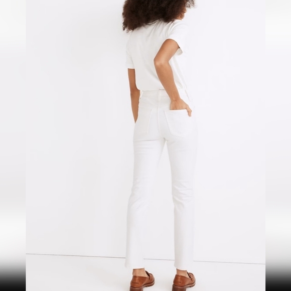 Madewell High Rise Perfect Vintage Jean Sz 32 in Tile White NWT - Picture 3 of 16
